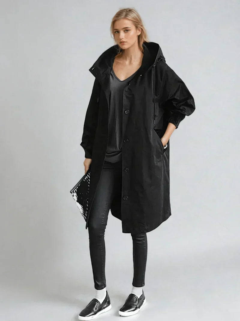 Damen Wintermantel Lang Elegant