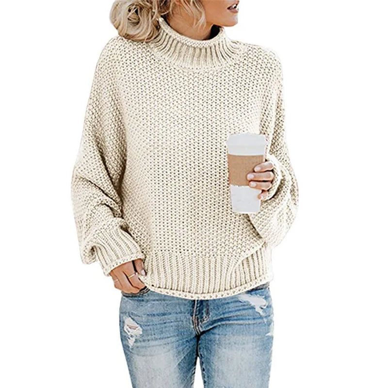 Elegante Damen Rollkragenpullover Luxus Qualität