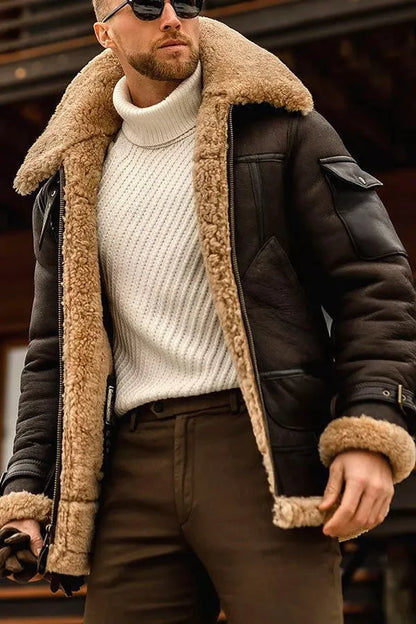 Edle Lederjacke Herren Designer Style