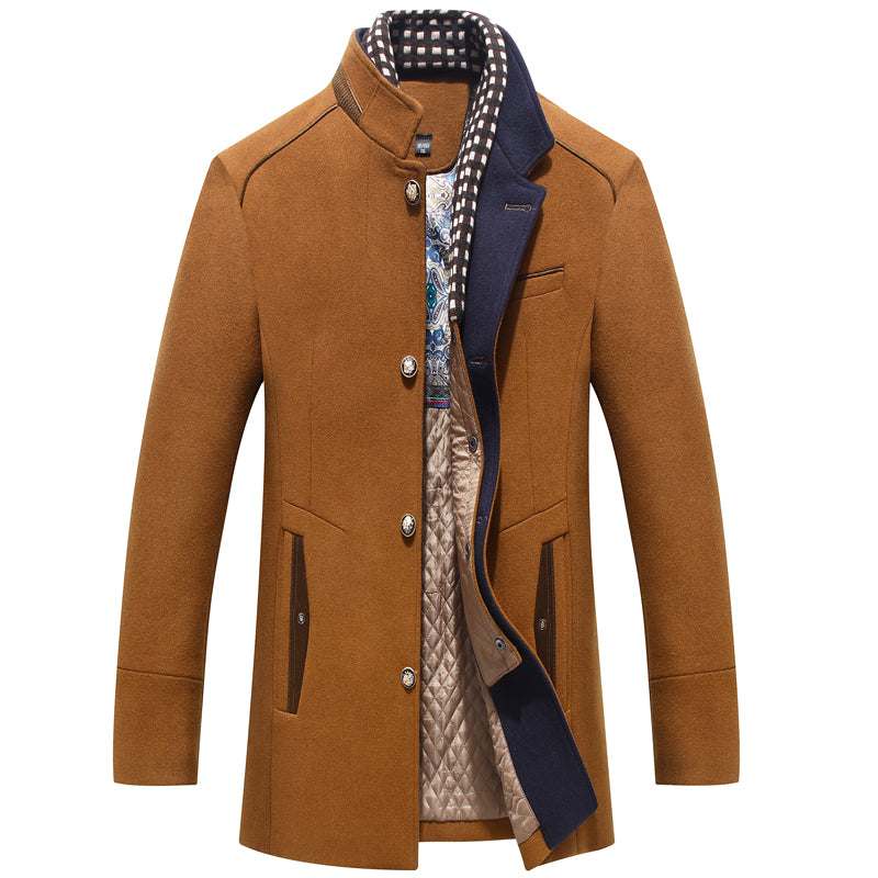 Warme Winterjacke Wollmantel Damen