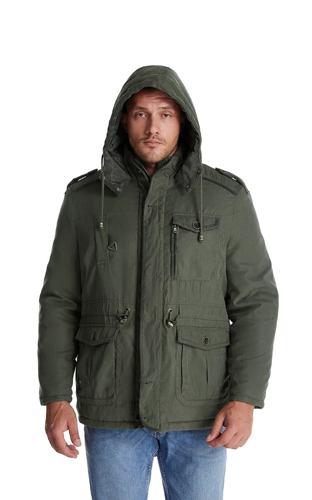 Warme Winterjacke Damen Fleece-Innen fleece gefüttert