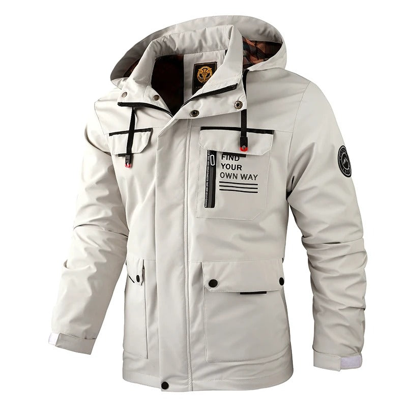 Herren Winterjacke Verstellbare Kapuze Warm Isoliert