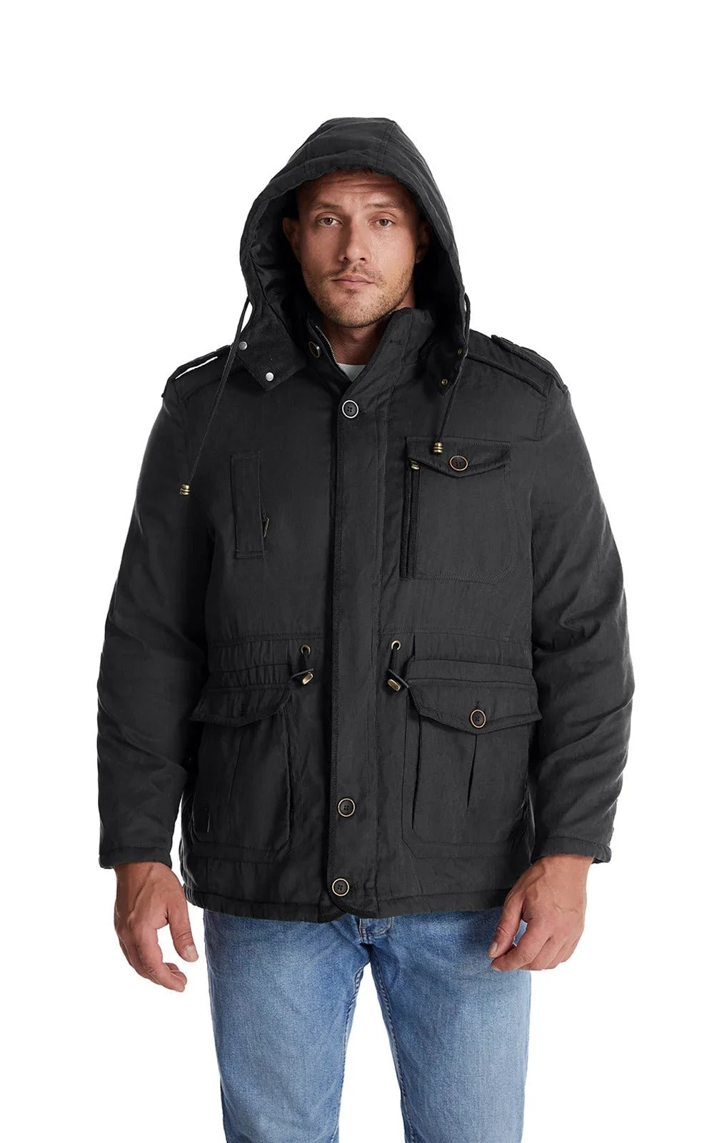 Warme Winterjacke Damen Fleece-Innen fleece gefüttert