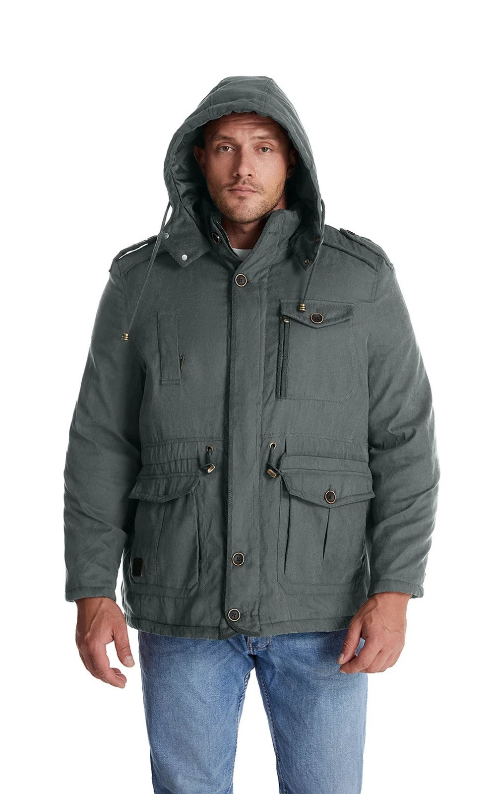 Warme Winterjacke Damen Fleece-Innen fleece gefüttert