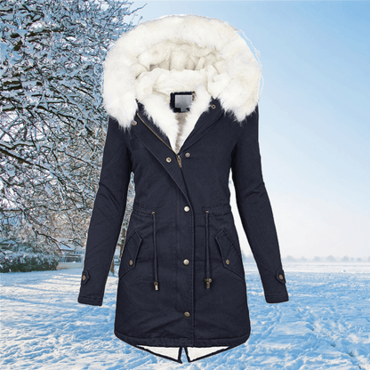 Warme Winterjacke Bequem Lang