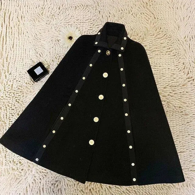 Warmes Winterponcho Für Damen