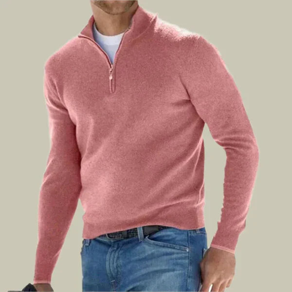 Herren Pullover Klassisch Modern Reißverschluss