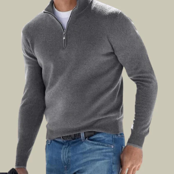 Herren Pullover Klassisch Modern Reißverschluss