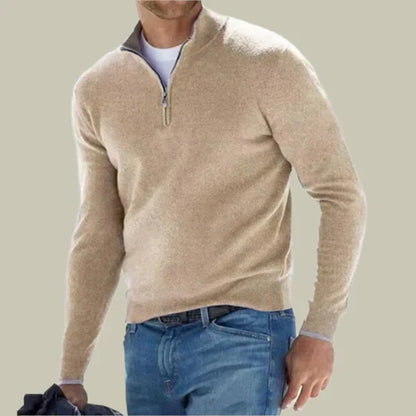 Herren Pullover Klassisch Modern Reißverschluss