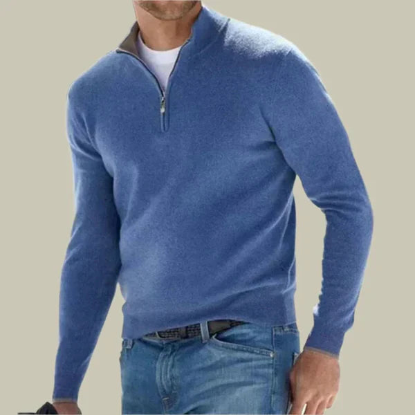 Herren Pullover Klassisch Modern Reißverschluss