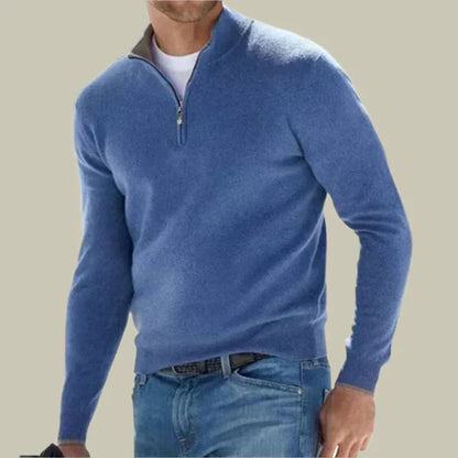 Herren Pullover Klassisch Modern Reißverschluss