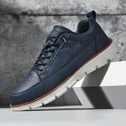 Herren Sneaker Leder Komfort Schuhe - IdealeKleiden