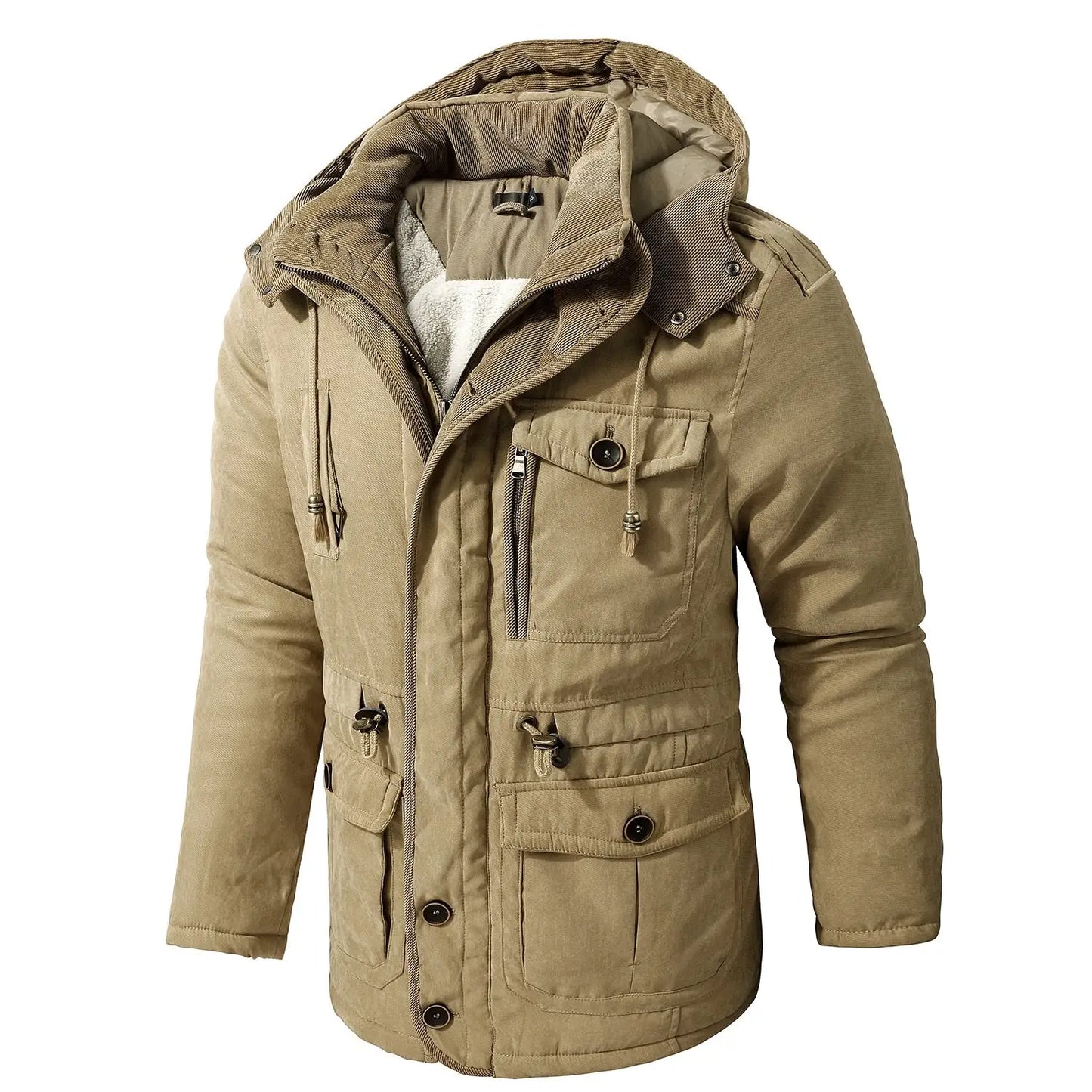 Herren Parka Mantel Elegant Modern