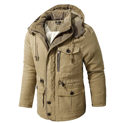 Herren Parka Mantel Elegant Modern