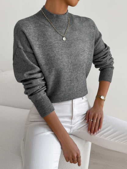 Eleganter Rollkragenpullover Damen Bequem