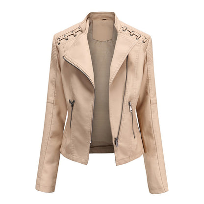 Elegante Lederjacke Damen Trendy