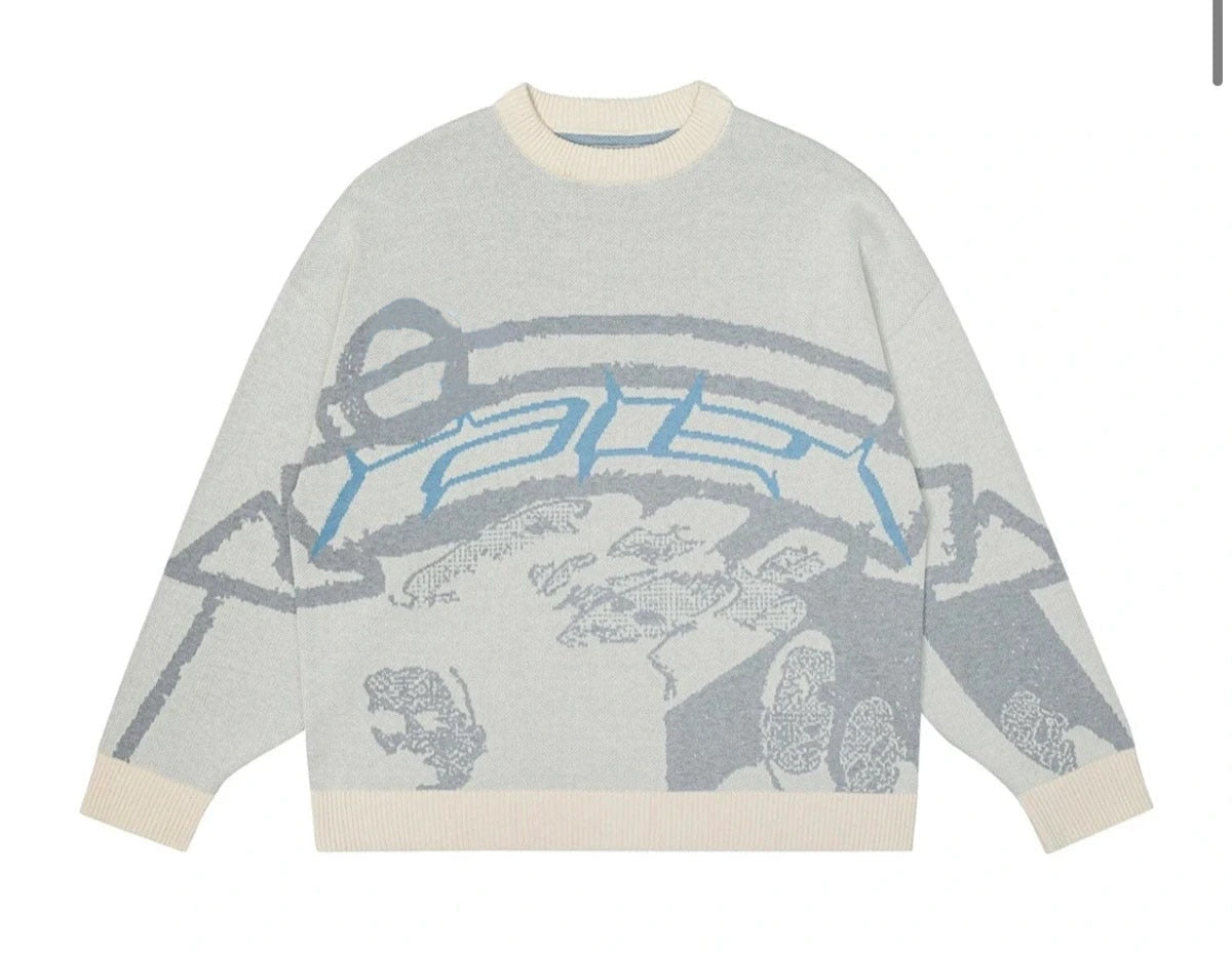 Mode Strickpullover Trendy Streetwear Style