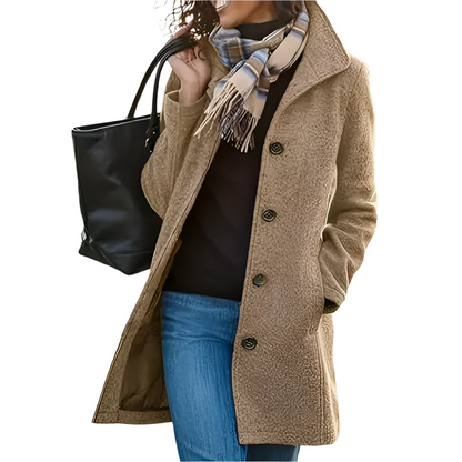 Stylische Damenjacke Lange Freizeitjacke Outdoor