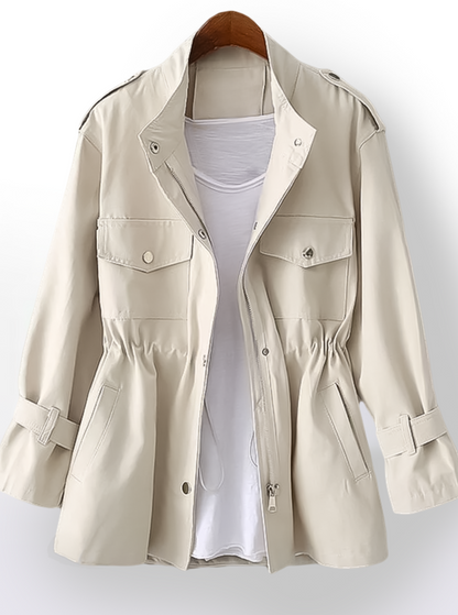 Damen Trenchcoat Herbst Modern