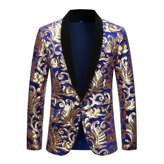 Stilvoller Herren Blazer - Feierlicher Pailletten Anzug