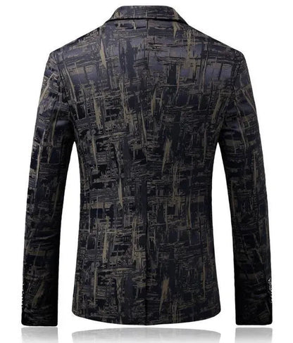 Stilvoller Herren Blazer - Modern Geometrisch - IdealeKleiden