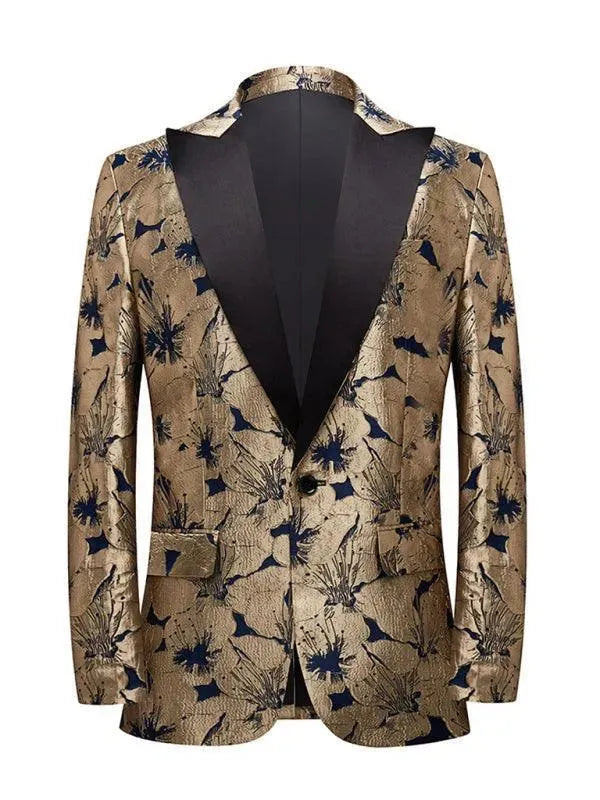Eleganter Herren Blazer Goldfarben Luxus Design