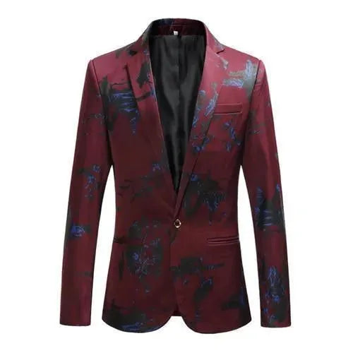 Herren Blazer Elegant - Blauer Anzug Blazer mit coolem Design