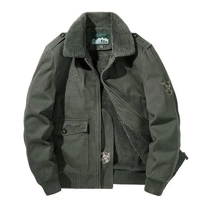 Herren Militärjacke Outdoor Stil
