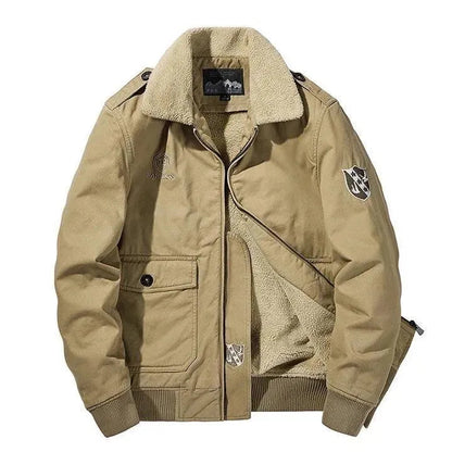 Herren Militärjacke Outdoor Stil