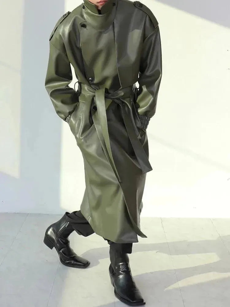 Herren Ledergürtel Elegant Überzug