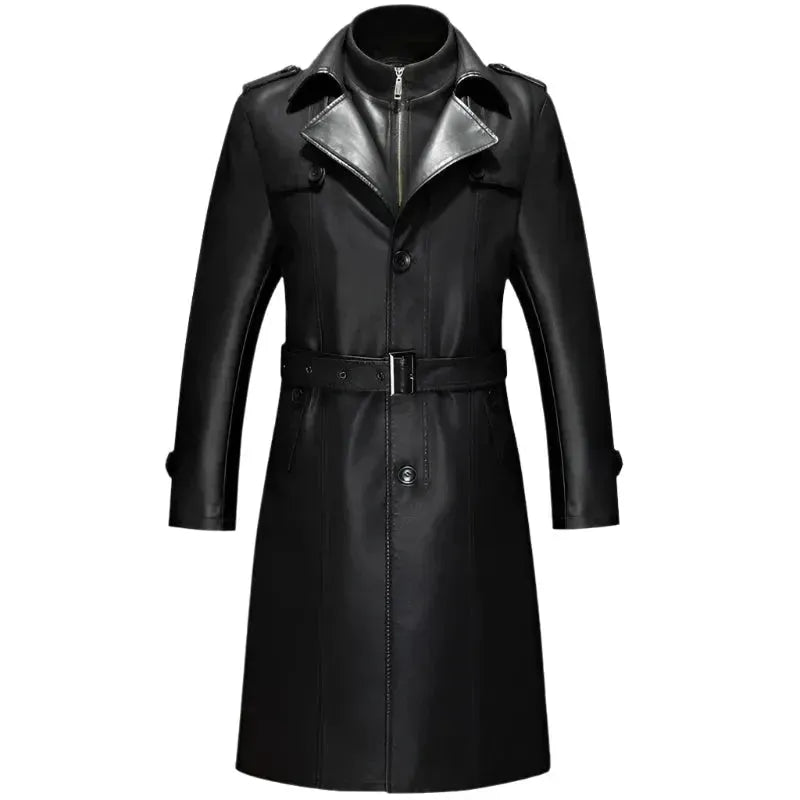 Herren Ledermantel Wasserdicht Outdoor