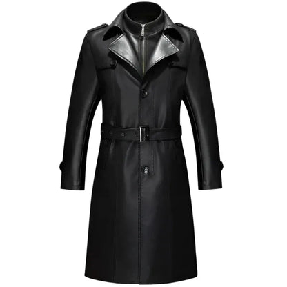 Herren Ledermantel Wasserdicht Outdoor
