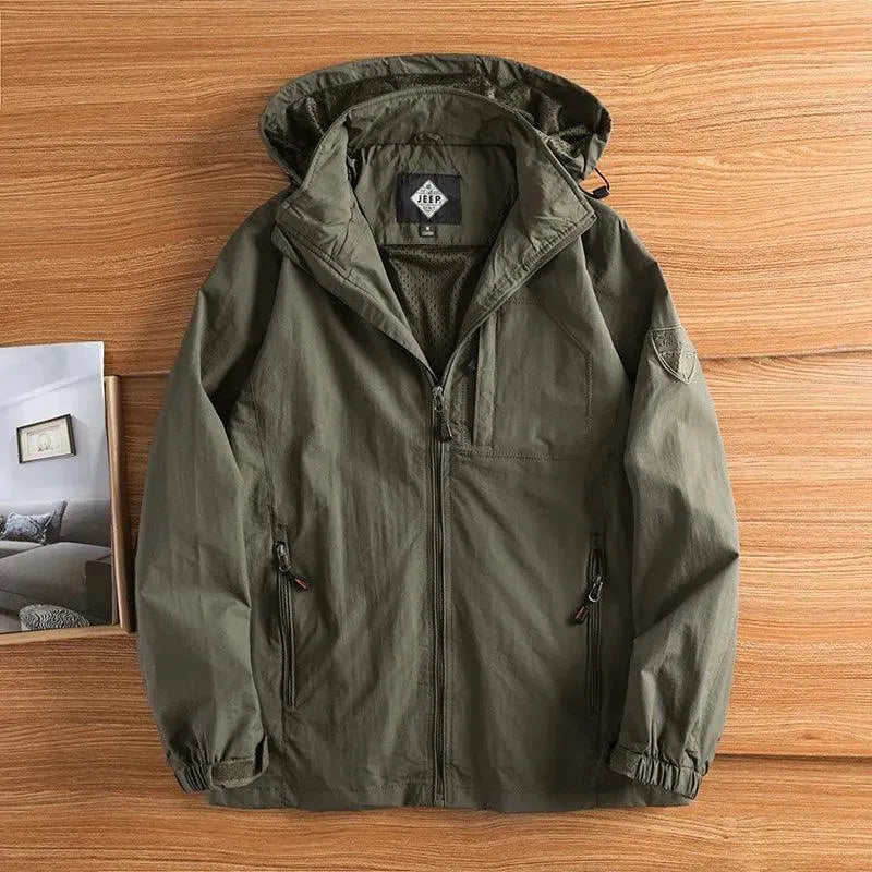 Herren Outdoor Jacke Wasserdicht Winddicht Militärstil