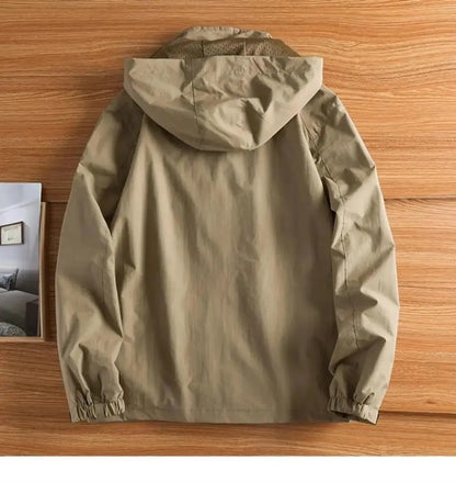 Herren Outdoor Jacke Wasserdicht Winddicht Militärstil - IdealeKleiden