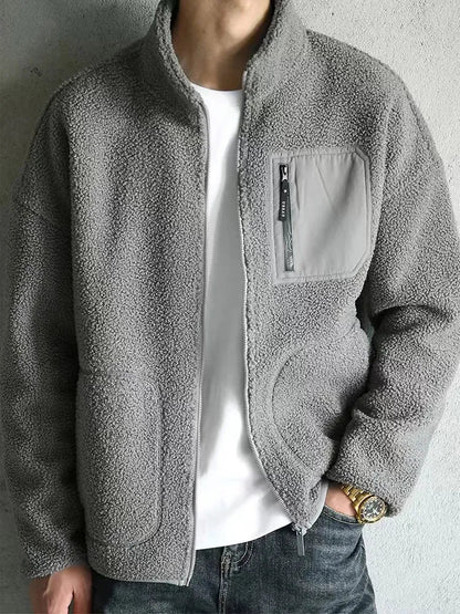 Herren Fleecejacke Herbst Warm Bequem