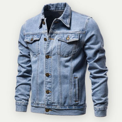 Herren Denim-Jacke Klassisch Elegant