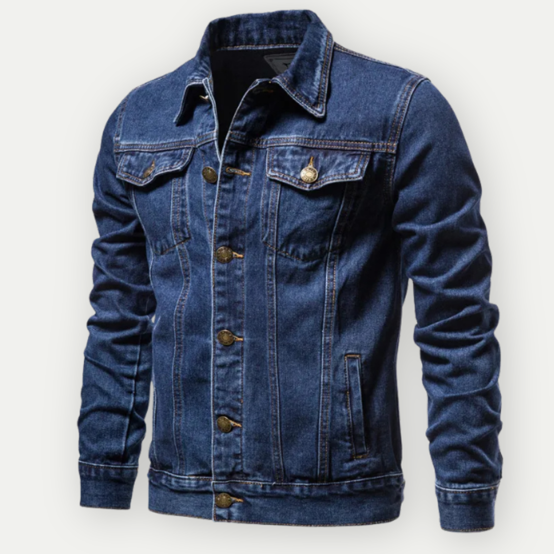 Herren Denim-Jacke Klassisch Elegant