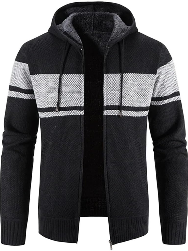 Herren Winterjacke Kapuzenparka Mit Reißverschluss