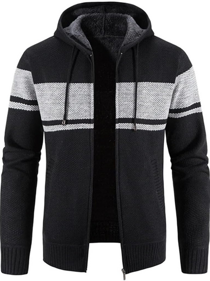 Herren Winterjacke Kapuzenparka Mit Reißverschluss