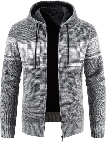 Herren Winterjacke Kapuzenparka Mit Reißverschluss