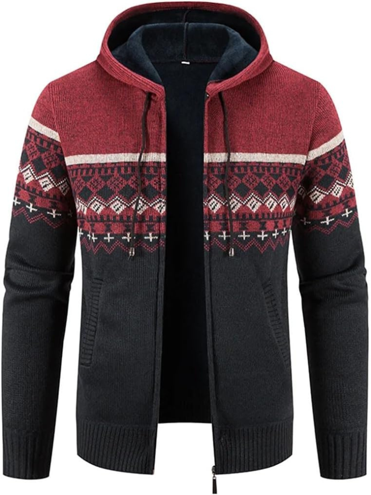 Herren Winterjacke Kapuzenparka Mit Reißverschluss