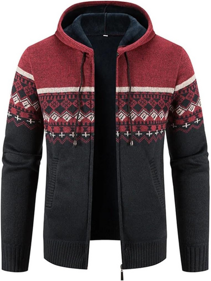 Herren Winterjacke Kapuzenparka Mit Reißverschluss