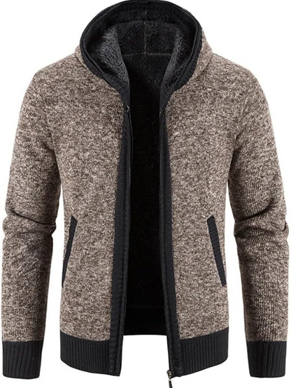 Herren Winterjacke Kapuzenparka Mit Reißverschluss