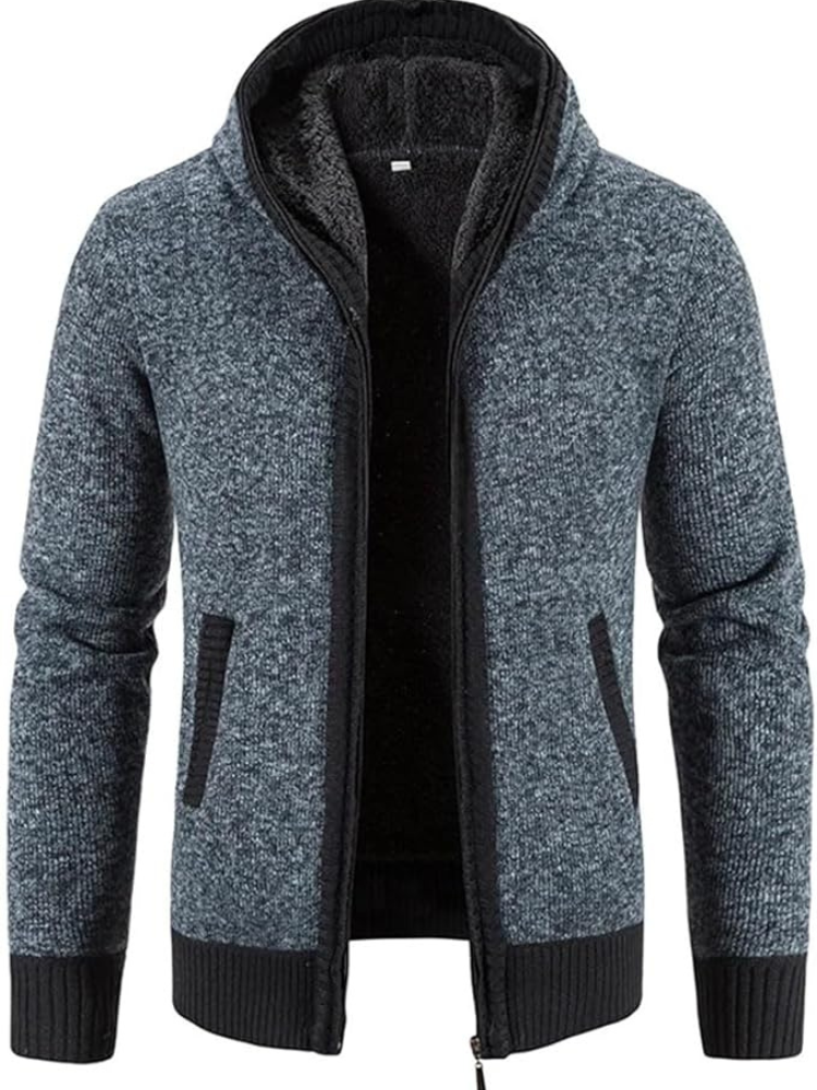 Herren Winterjacke Kapuzenparka Mit Reißverschluss