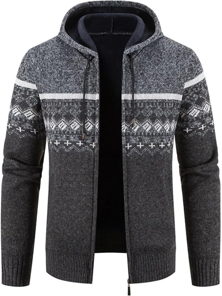 Herren Winterjacke Kapuzenparka Mit Reißverschluss