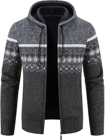 Herren Winterjacke Kapuzenparka Mit Reißverschluss