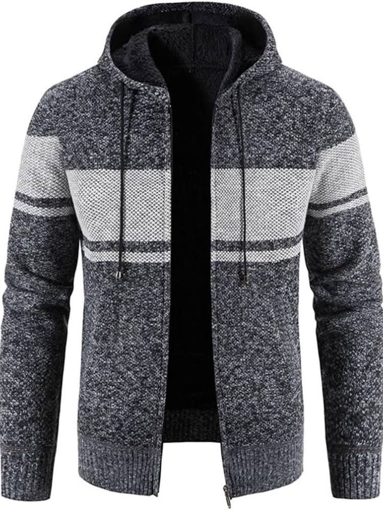 Herren Winterjacke Kapuzenparka Mit Reißverschluss