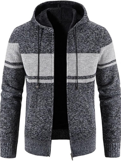 Herren Winterjacke Kapuzenparka Mit Reißverschluss