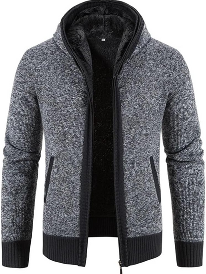 Herren Winterjacke Kapuzenparka Mit Reißverschluss