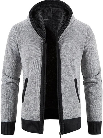 Herren Winterjacke Kapuzenparka Mit Reißverschluss